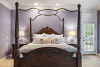 Primary bedroom suite on main floor with current paint color
