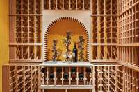 Wine cellar with built in air/temperature control system