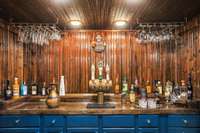 Bar with refinished/restained wood