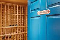 Wine cellar with built in air/temperature control system