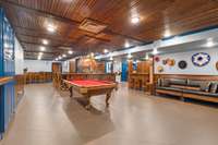 Pub, Bar, Pool Table, Lower Level. Refinished and Re-stained Wood