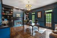 Formal Study or Office with current paint color