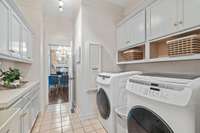 Laundry room on the main floor