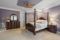 Primary bedroom suite on main floor