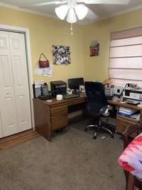 FRONT OFFICE/FLEX ROOM/OR BEDROOM TO THE RIGHT OF THE FRONT DOOR