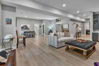 Basement with wet bar