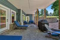 Basement covered walk out area