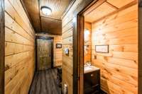 Half bath near laundry room