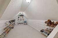 3-story master closet. Third level.