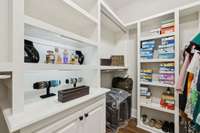 The primary suite is complete with a walk-in closet with custom built-ins for all your organizational needs! 4416 Attleboro Dr. Murfreesboro, TN 37128