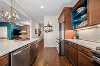 View of this function and stylish kitchen for the chef of the family!