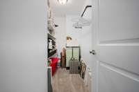 Large walk in closet within the bonus room