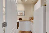 Lower level laundry