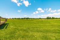 With over half an acre, there’s ample space for outdoor fun, pets, or even a fire pit.