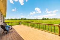 Let's take a look at the deck and back yard space!