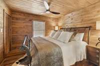Bedroom 1 of 2 in the off grid cabin