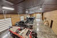 View of Garage/Bunk house downstairs in parking area that is also climate controlled
