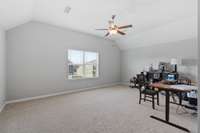 Bonus room currently used as an office space