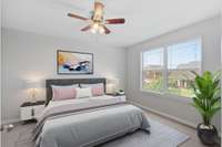 2nd primary suite virtually staged