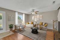 Virtually Staged Living Room