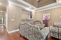 Basement level living area