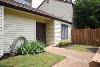 Private front courtyard.
