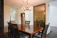 The Dining Set shows just how spacious this room is for you and your family and friends.