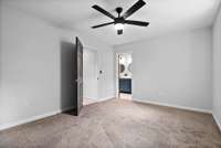 Downstairs bedroom with ensuite