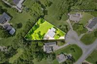 House is in the middle of a cul de sac.
