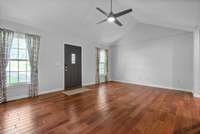 Living Room with beautiful hardwood floors