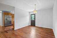 Dining room with access to outside deck