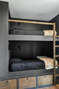 Custom built-in bunk room.