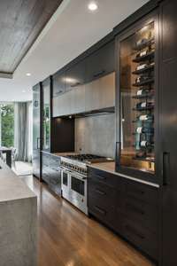 You will find custom cabinets throughout the home.