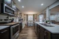 From pantry to dining area.