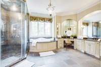 Heated slate tile floors plus a radiant shower exit heater to make sure you never have a cold morning.