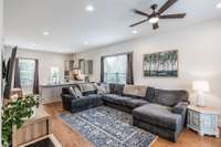 10 ft ceilings and an open floorplan!