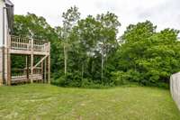 Large backyard!