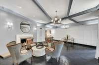 Another view of the reception lobby. So beautifully furnished for visiting with other residents, guests or clients.