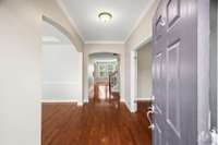 A long inviting entry way to welcome your guests.