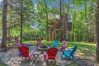 Plenty of outdoor areas to enjoy. Note the lakeview treehouse with water, electric and central heat and air