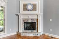 Gas Fireplace with tile surround