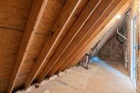 Attic storage area off the 4th bedroom upstairs