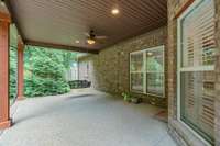 Covered back porch
