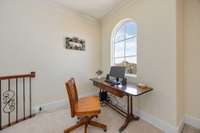This small alcove upstairs could be used as a small office as seen here, or a wonderful reading nook!