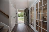Large closet as soon as you enter. Perfect to store all those coats and shoes!