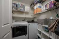 Great sized laundry space off the kitchen. (This is separate from the pantry space!)