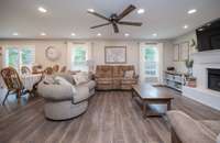 Plenty of room for seating all your friends and family for game night or movie night!