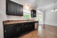 Plenty of cabinet space to meet all your storage needs.