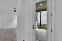 Enjoy the privacy of your own covered patio. Poplar Plan - Photos depict builders' quality, this model will differ.