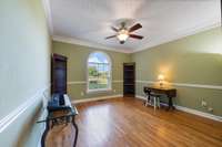 Office off the primary suite